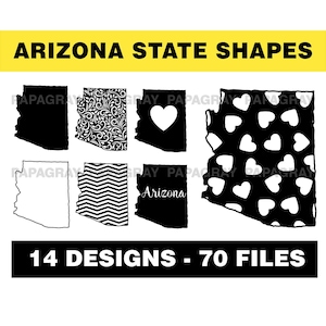 Arizona SVG - Arizona State Shape | Digital Download | Arizona State SVG, Arizona Map, Arizona Outline, Arizona USA, Arizona America Graphic
