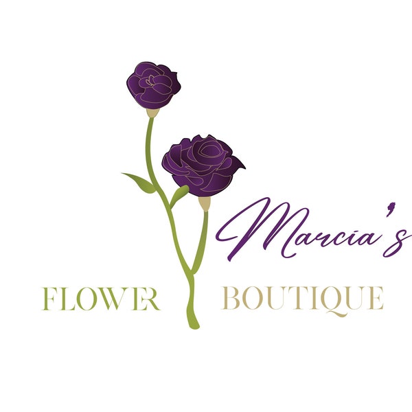 Logo Design for flower shop Files Included AI, Pdf, website files, print files