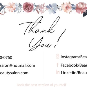 Appreciation,Thank You Cards for your Customers and Guest for Making a Purchase from your Business or for a Special Occasion. Canva Editable