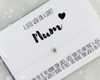 A Little Wish for a special Mum Bracelet, Mother's Day Wish String, Thoughtful Mother's Day gift, affordble Mother's Day Gfit, Best Mum Gift