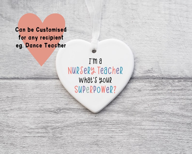 Nursery Teacher Ornament, Teacher Gifts, Nursery Teacher Gift, Gift for