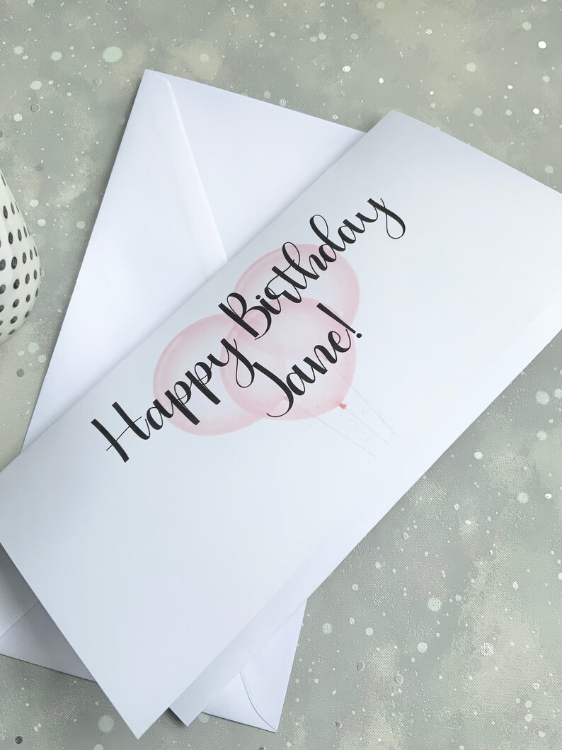 Personalised happy birthday money wallet personalised money Etsy