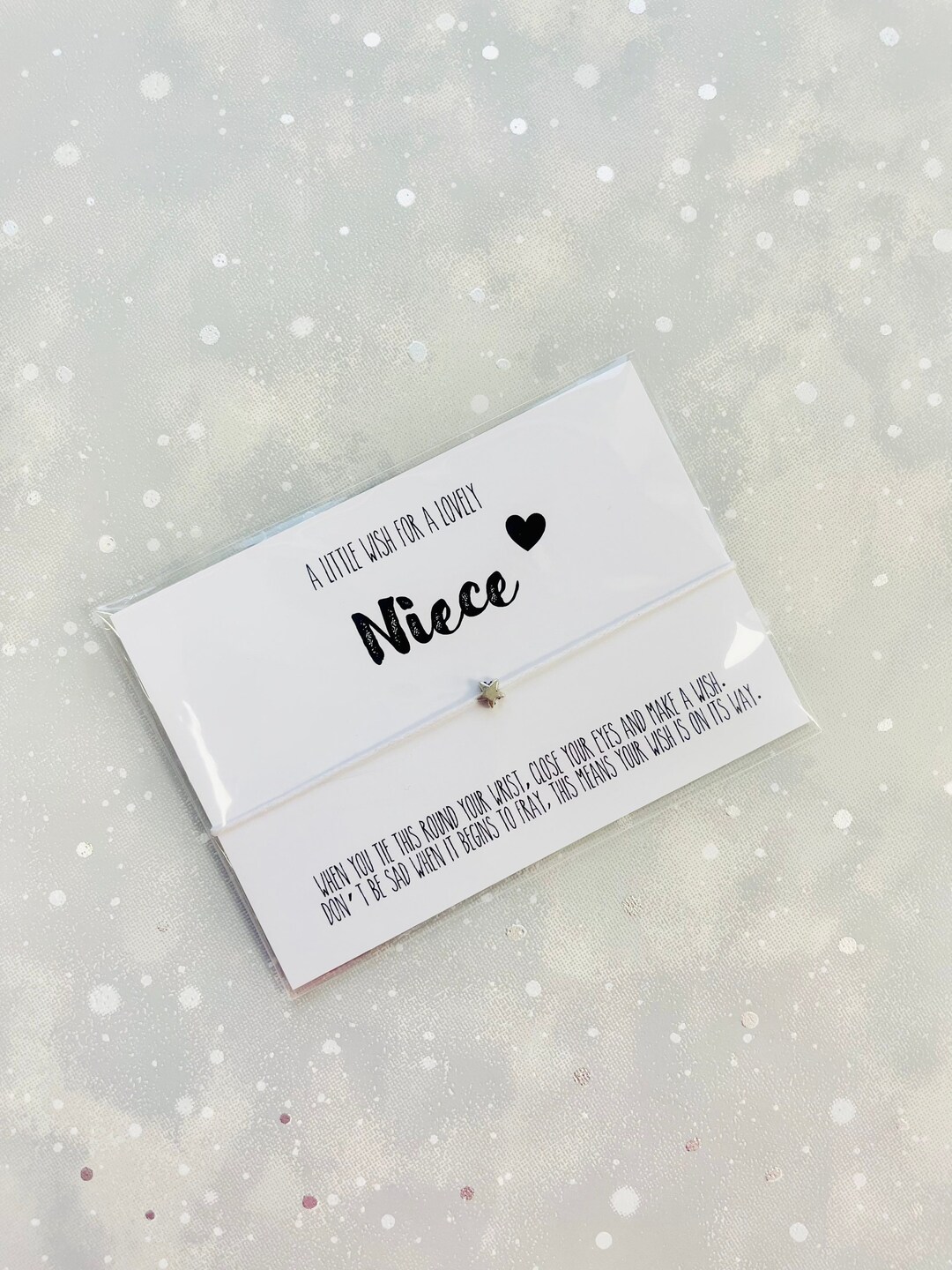 Lovely Niece Wish Bracelet, Niece Charm Bracelet, Niece Bracelet, Niece