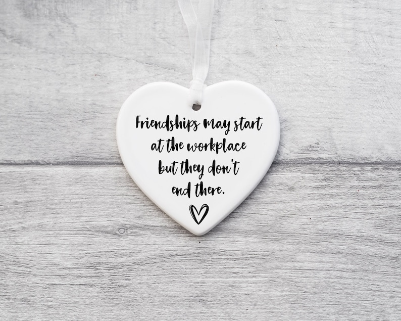 Work friendship keepsake, gift for work Bestie, gift for work friend, colleague gifts, colleague quote gift, work friends,gift for colleague image 1