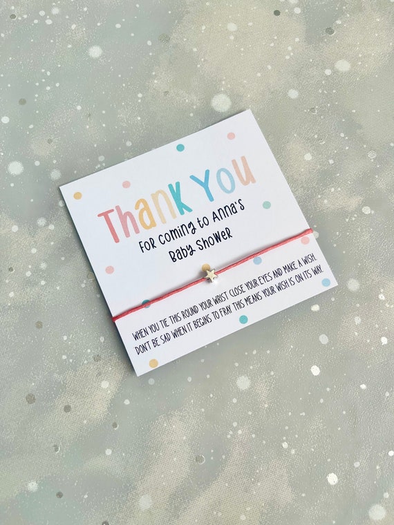 Personalised Multi Coloured Baby Shower Favour Baby Shower Favour