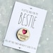 A little hug for my Bestie Pocket Hug, Bestie Hug Token, Gift for best friend, Special Friend gift , Send a cuddle, Pocket hugs 