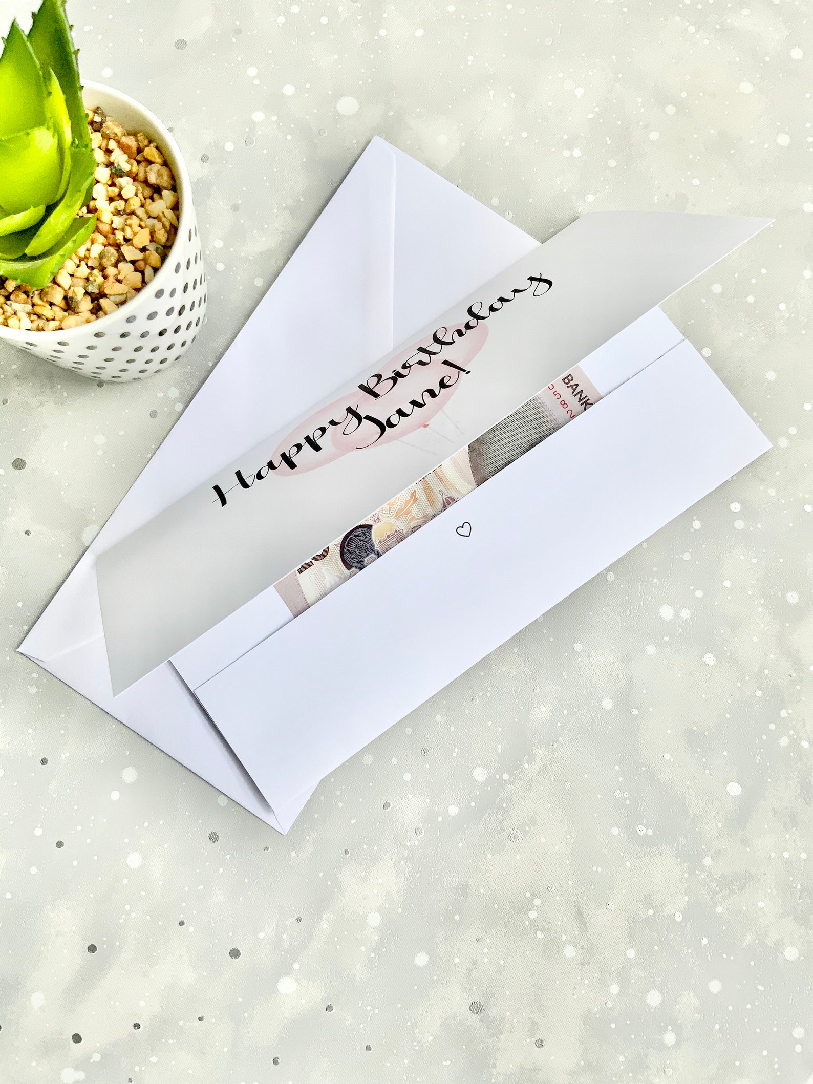 Personalised happy birthday money wallet personalised money Etsy