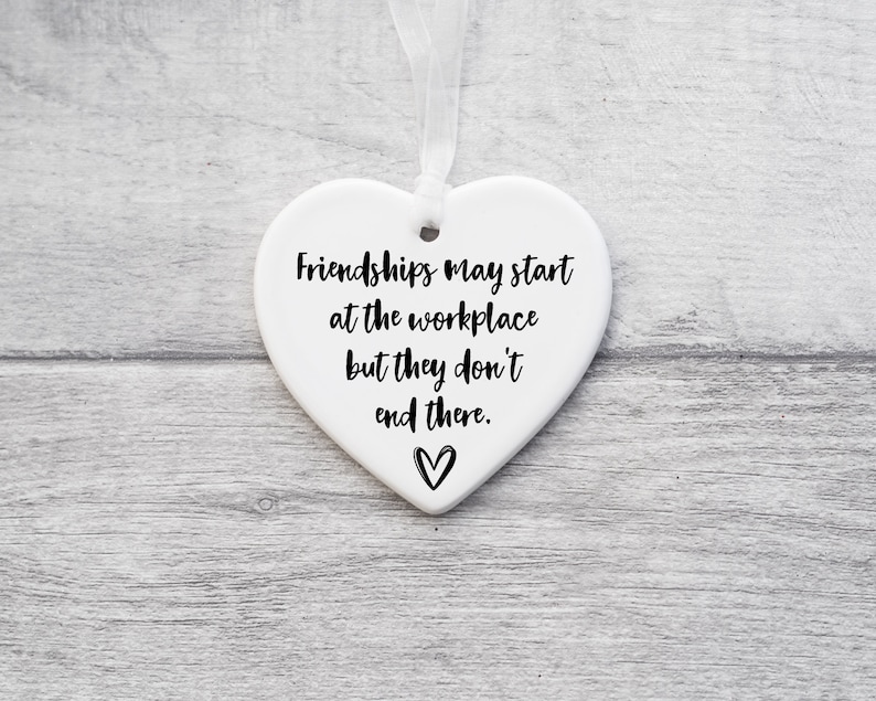 Work friendship keepsake, gift for work Bestie, gift for work friend, colleague gifts, colleague quote gift, work friends,gift for colleague image 3