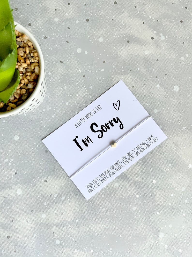 A little wish to say Im Sorry sorry gift sorry card send Etsy