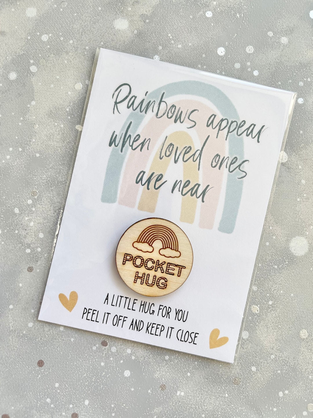 Rainbows Appear Pocket Hug, Thinking of You, Grief Gift, Bereavement