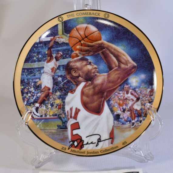 Michael Jordan the Comeback Collector Plate Bradford Exchange NBA