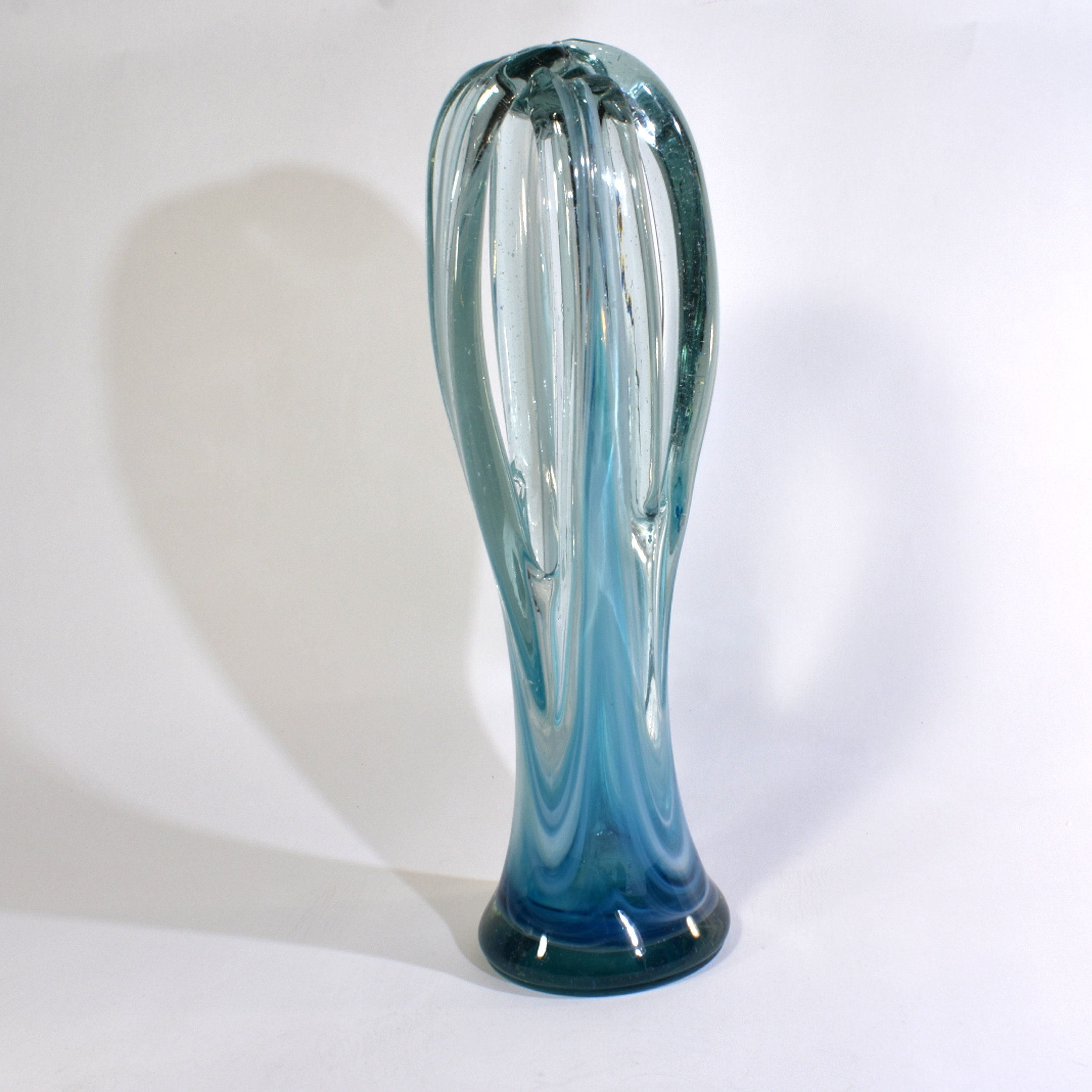 Vintage Mid-century Hand Blown Murano Glass Vase - Etsy