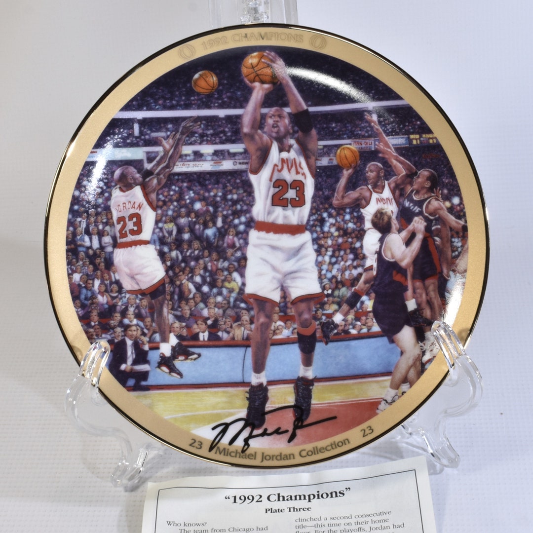 Michael Jordan 1992 Champions Collector Plate Bradford Exchange
