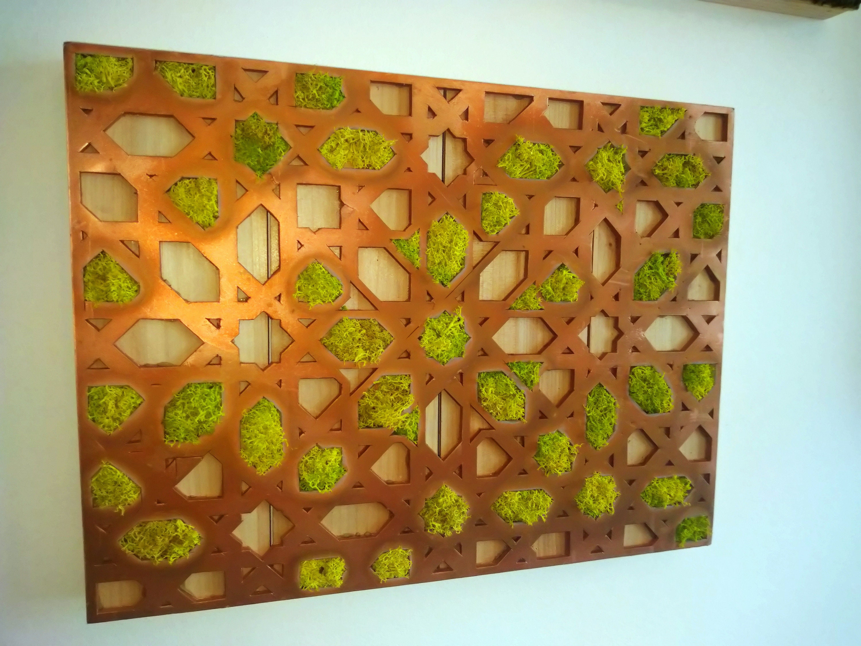 Géométrie Végétale Cuivrée