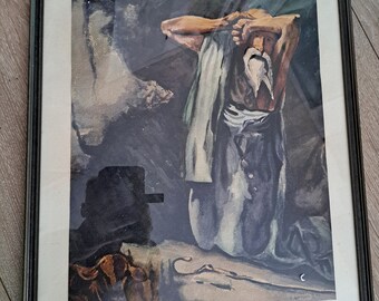 1940 a Intriguing Paulus in Damascus (?) Watercolour by American Artist Edward Herrmann 1914 Indiana - 2012 Colorado