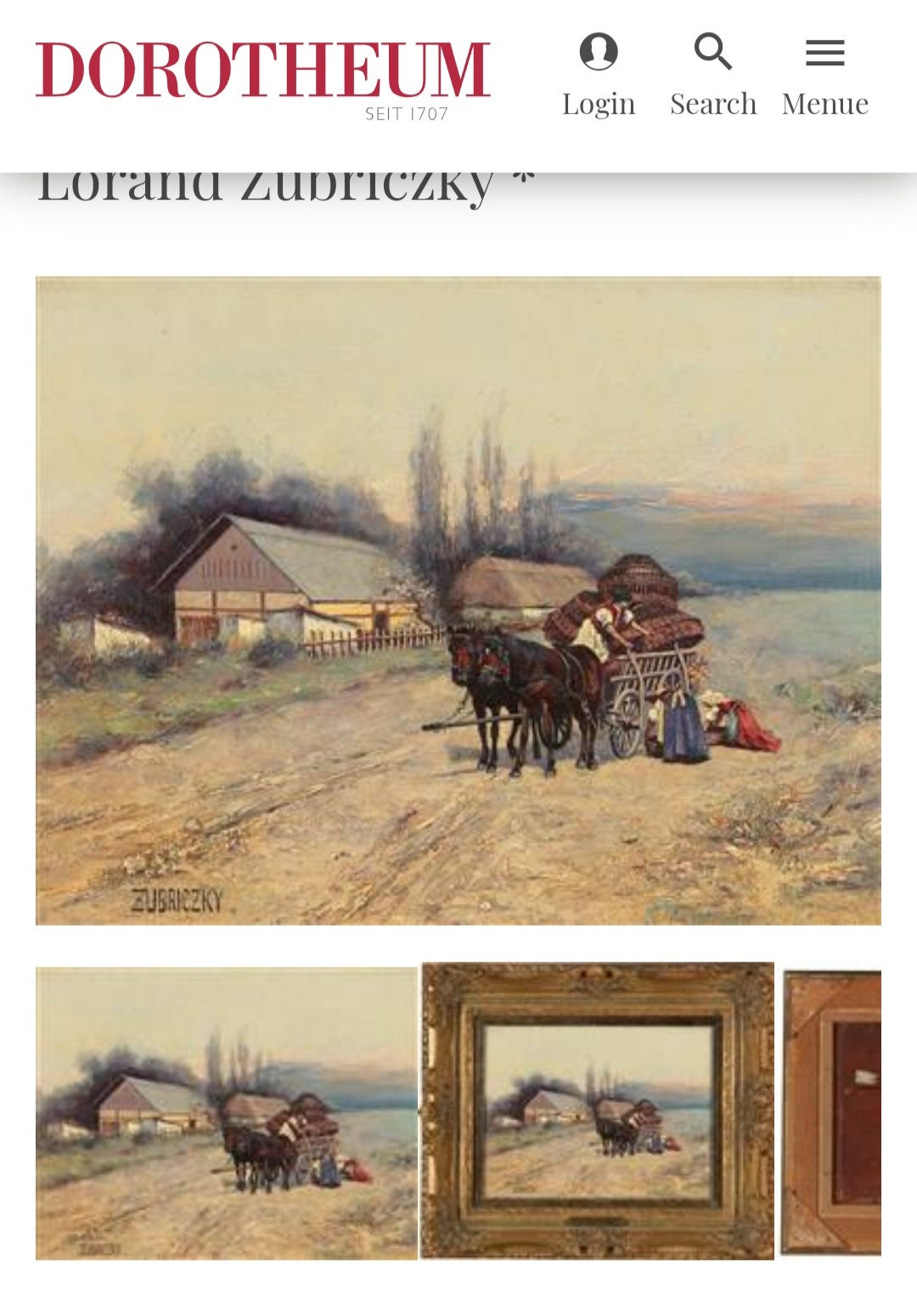 Made in 1899 by Famous Artist B.zubriczky (1852) Made