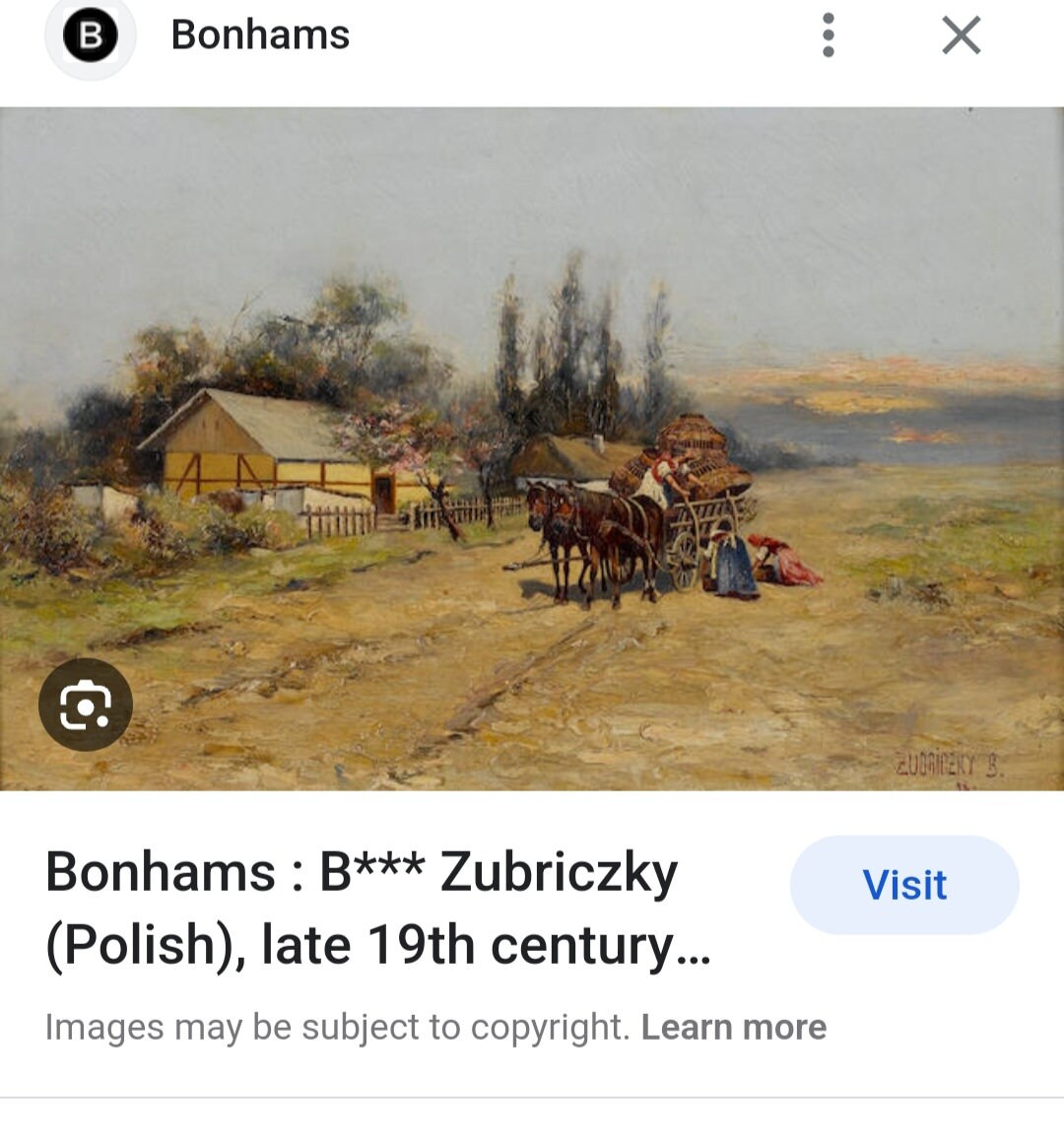 Made in 1899 by Famous Artist B.zubriczky (1852) Made