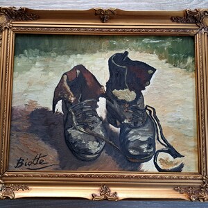 Van gogh shoes outlet painting value