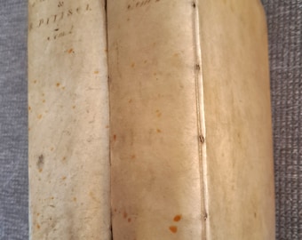 MDCXC 1690 Dos increíbles volúmenes raros sobre Roma y los emperadores Suetonii Tranquilli Opera en Illa Commentarius Samuelis Pitisci