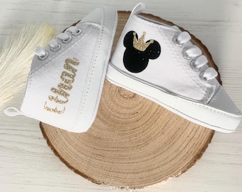 Personalized shoes, personalized Mickey shoes, canvas shoes, baby boy shoes, personalized baby sneakers