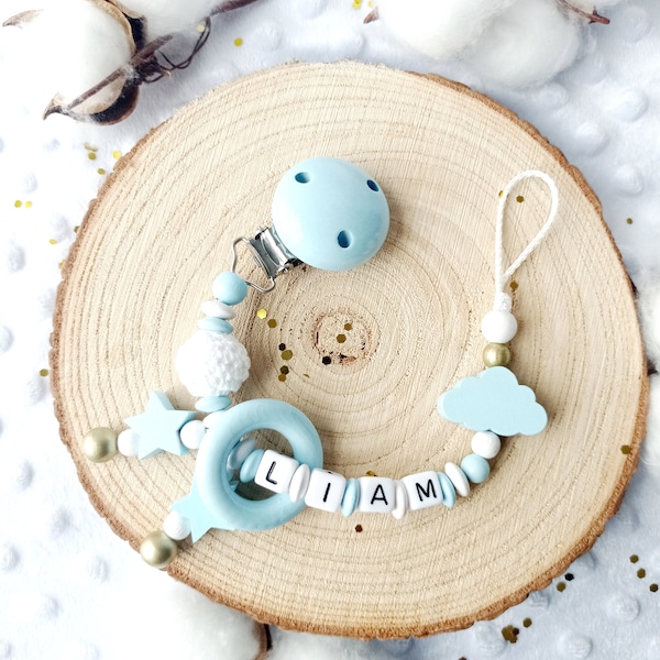 Pearl Pacifier Clip Etsy