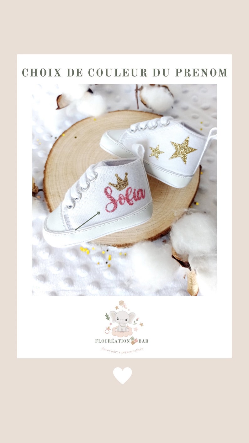 Personalized Shoes, Canvas Shoes, Personalized Crown Shoes, Baby Girl Shoes, Personalized Star Baby Shoes image 10