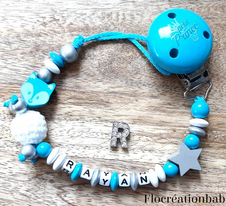 a crochet bead white and silver wood Custom nipple attachment in turquoise blue