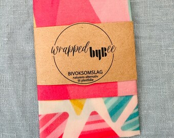 BeesWax Wraps Food Wrap Sustainable Plastic Free Eco Friendly - 2 pack 30 x 30 cm - Design: Signature vol 1