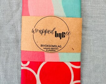 BeesWax Wraps Food Wrap Sustainable Plastic Free Eco Friendly - 2 pack 30 x 30 cm - Design: Signature vol 2