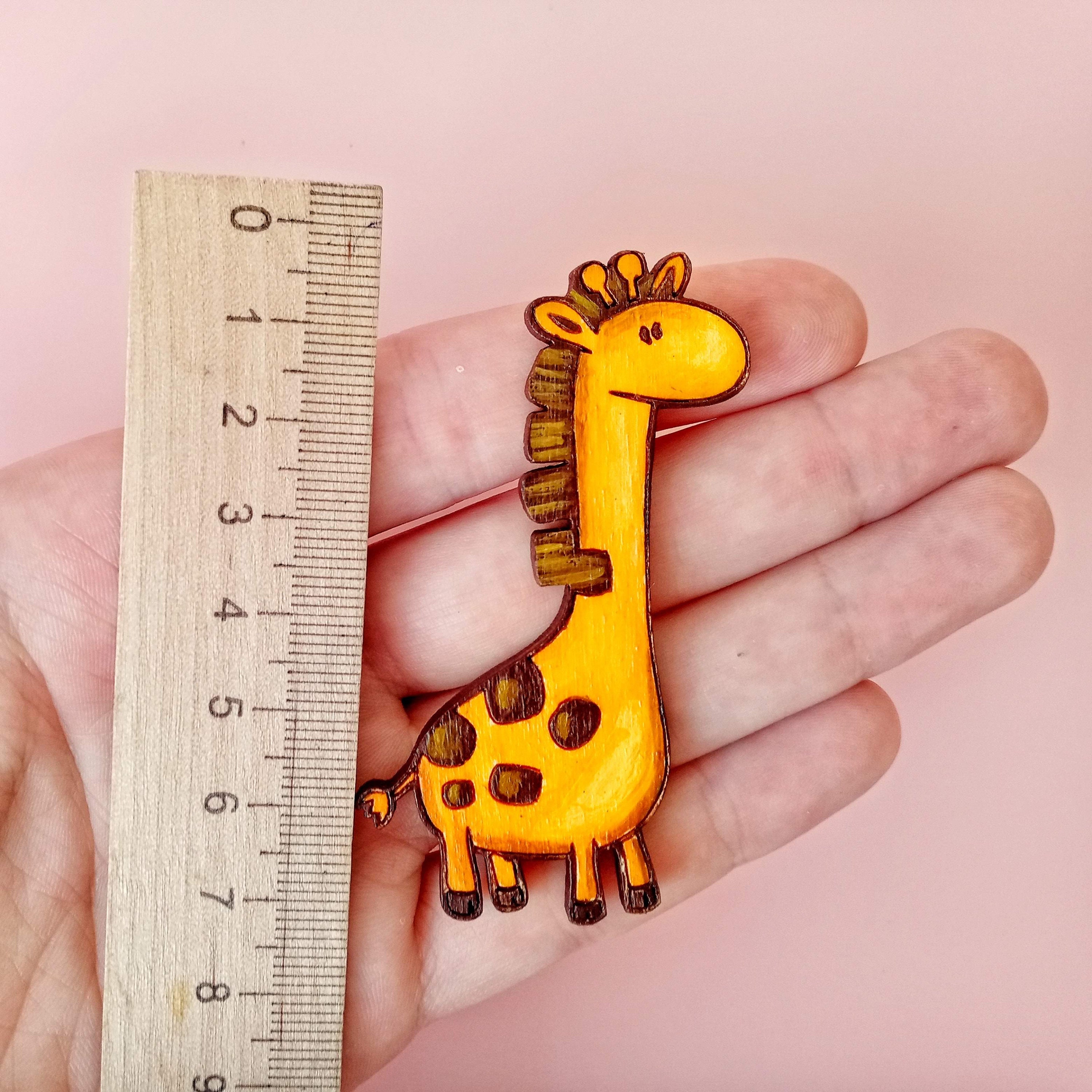 Giraffe pin / Giraffe brooch / Wooden giraffe / Pins for Etsy