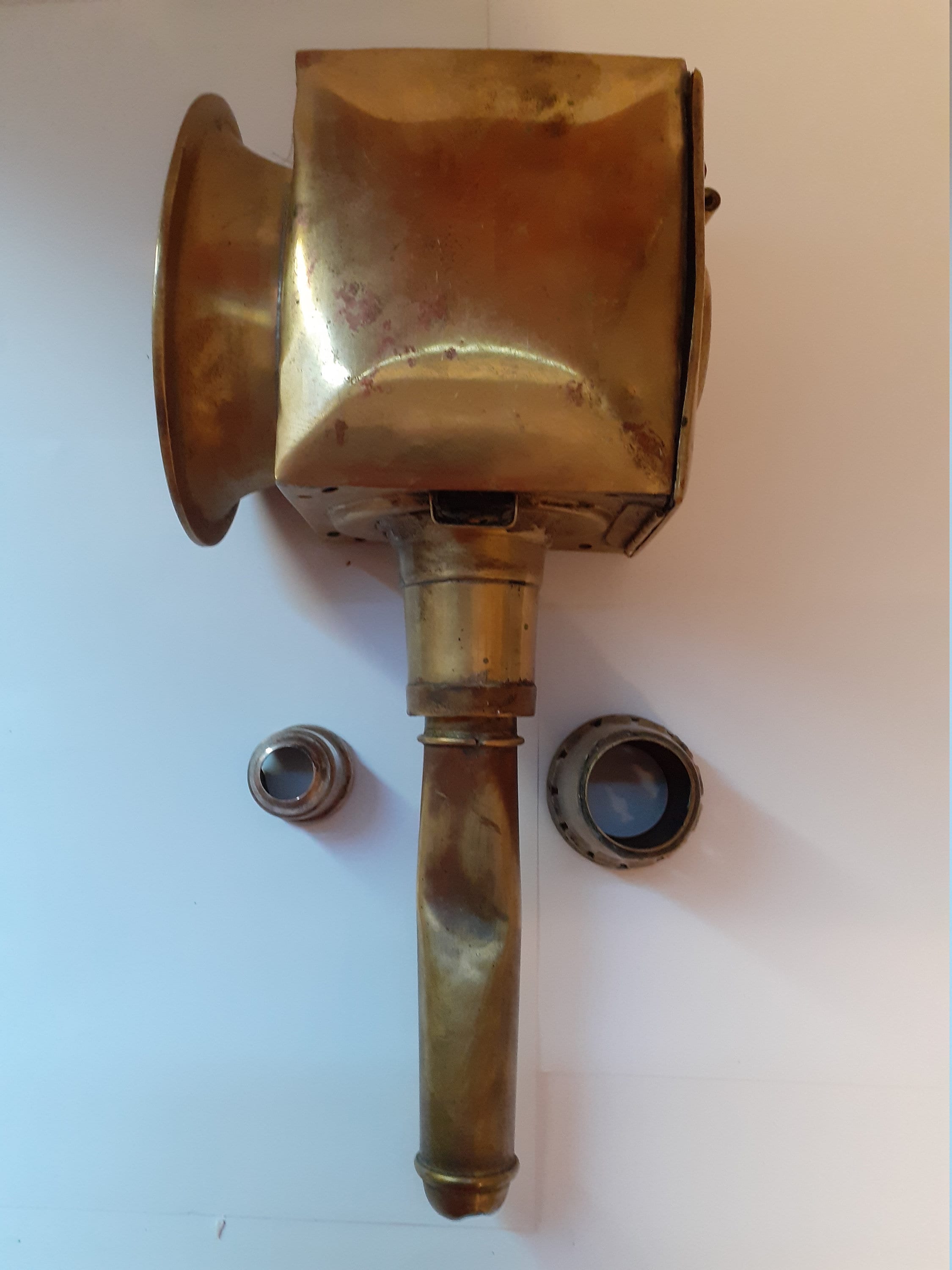 Antique Brass Carriage Lamp Etsy UK