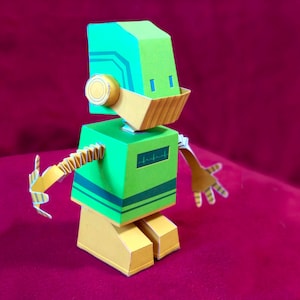 JW Kids activity DIY Translator Robot, Toy Sculpture, PDF Papercraft Download, jw gifts, jw family worship
