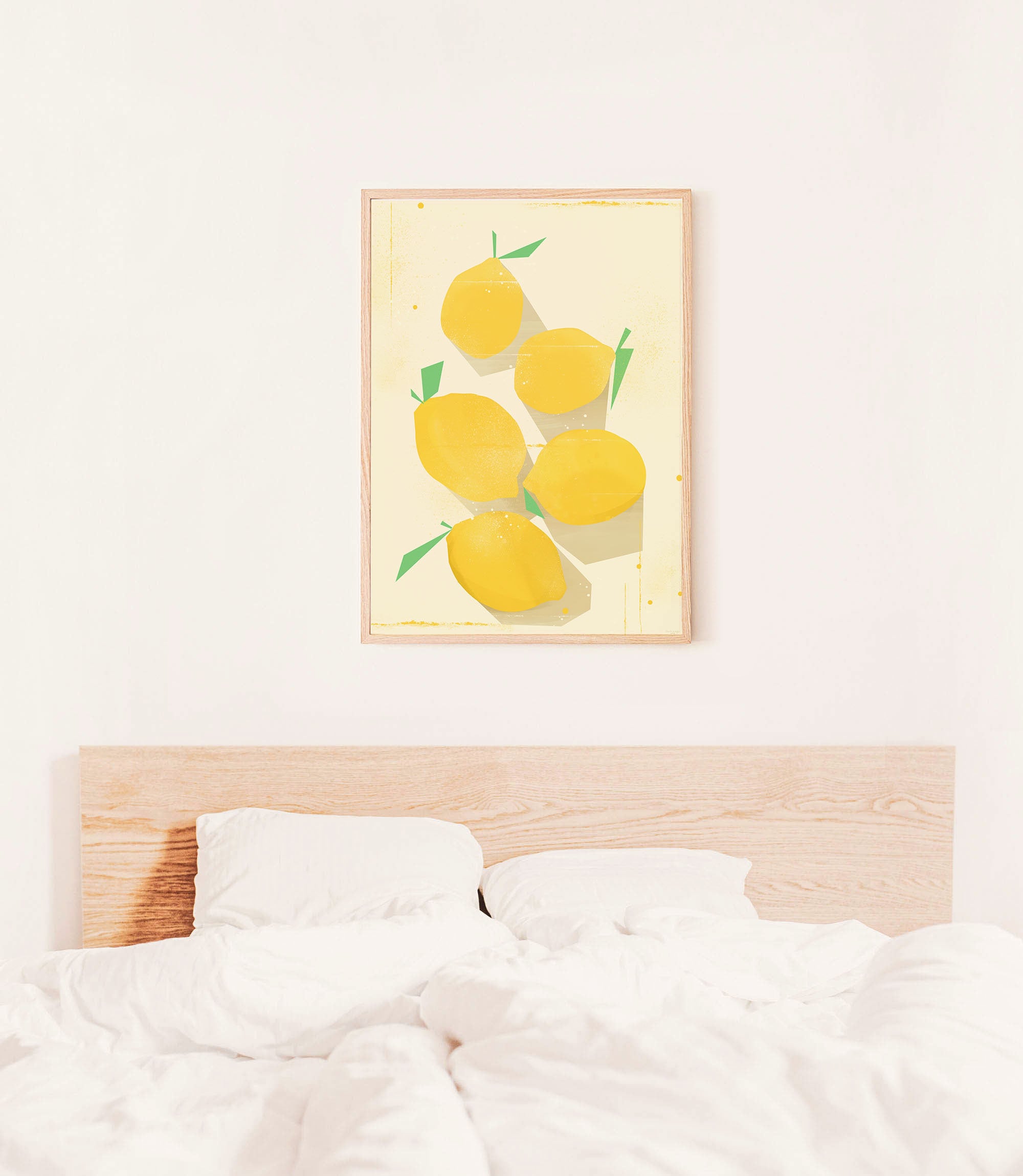 Lemons Art Printable Abstract Lemon Wall Art Fruit Kitchen | Etsy