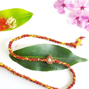 Sterling Silber Rakhi, Silber Rakhi für Bruder, Rakhi, Indische Designer Handarbeit Silber Rakhi