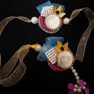 999 Zilveren Rakhi Joda- Rakhi en Chuda rakhi gemaakt door Pure 999 Zilveren Munt van Ganesh en Laxmi Mooie Zilveren Rakhi Rakhi voor broer