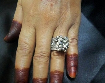 sterling silver ring, oxidized ring, pure silver 925 stylish ring, handmade silver ring, Designer silver ring available in all sizes