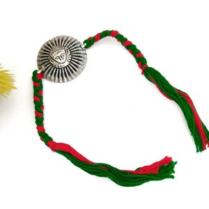 Sterling Silber Rakhi, Silber Rakhi für Bruder, Rakhi, Indische Designer Handarbeit Silber Rakhi