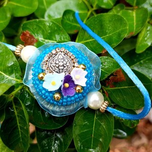 Designer en argent sterling Rakhi Joda pour couple une pièce Rakhi et une pièce Belle Chuda Rakhi pour belle-sœur Pure 925 Silver Rakhi