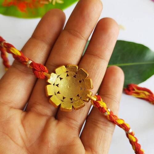 Sterling Silver Rakhi, Silver Rakhi for shops Brother, Rakhi, Indian Designer Handmade Silver Rakhi