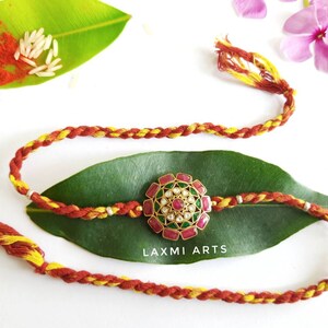 Sterling Silber Rakhi, Silber Rakhi für Bruder, Rakhi, Indische Designer Handarbeit Silber Rakhi
