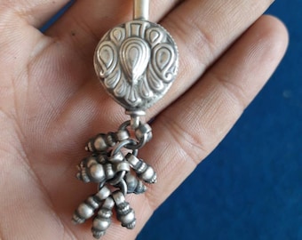 Solid Silver Bun fork, hair fork, silver hair Arch, Notched Hair stick, hair stick pin, Hair accessories, juda pin made by sterling silver