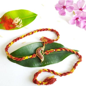 Sterling Silber Rakhi, Silber Rakhi für Bruder, Rakhi, Indische Designer Handarbeit Silber Rakhi
