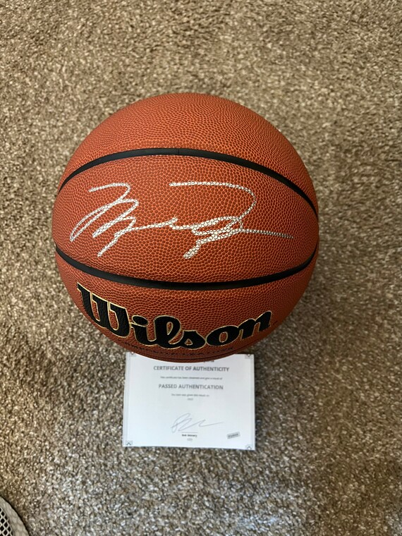 signed michael jordan ball