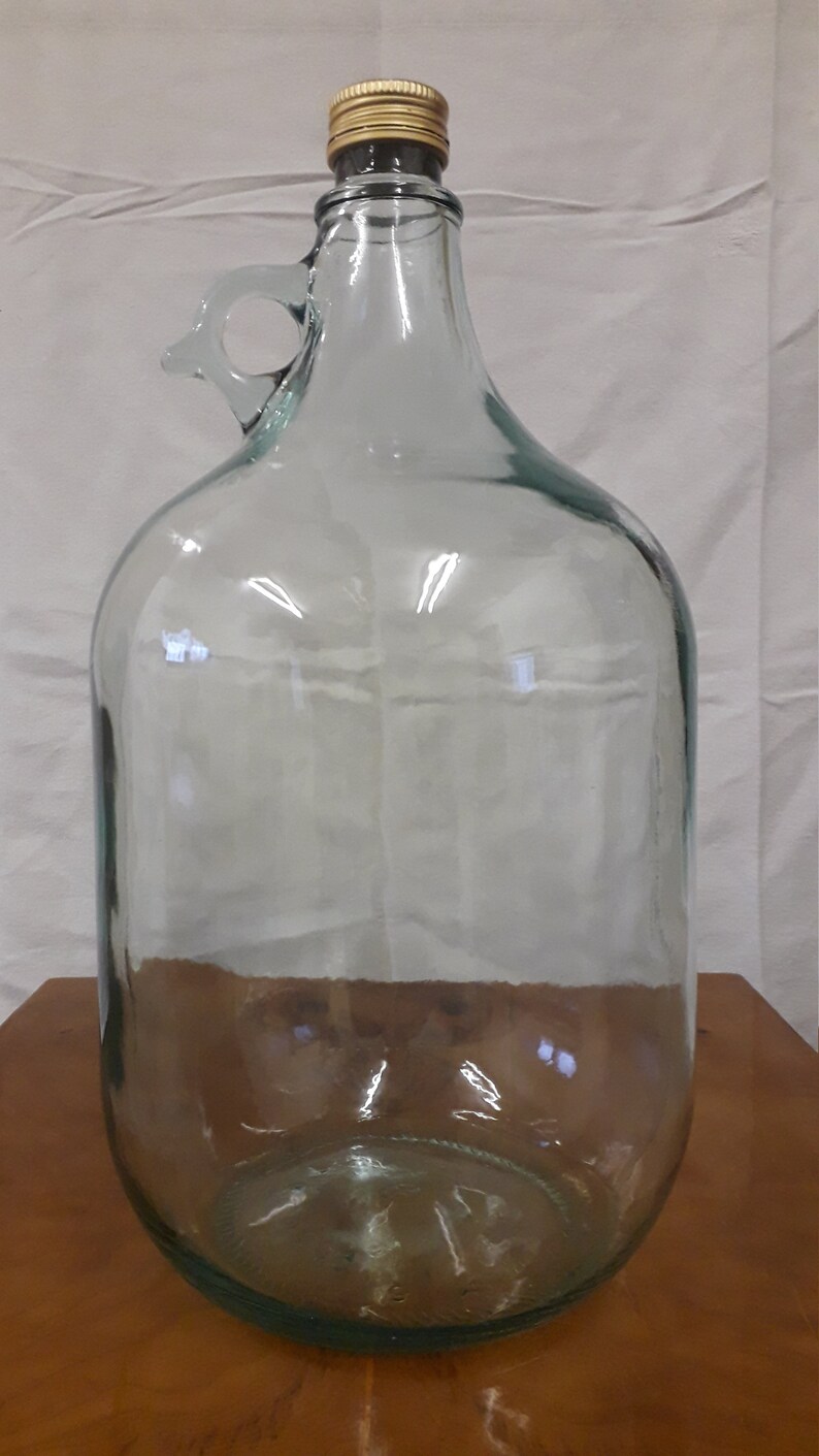 5 Litre Clear Glass Demijohn Etsy
