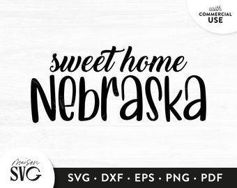Nebraska Love Svg Etsy