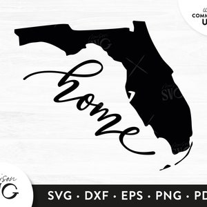 Florida Map SVG, Home sweet home Florida svg, Florida state svg, Usa states SVG, Love Florida Clipart SVG Cricut Files Instant Download Svg