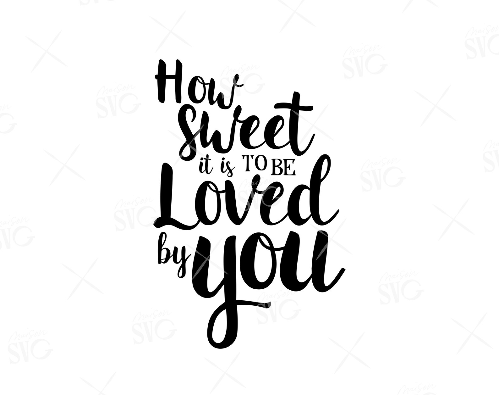 How sweet it is to be loved by you valentines day svg etsy