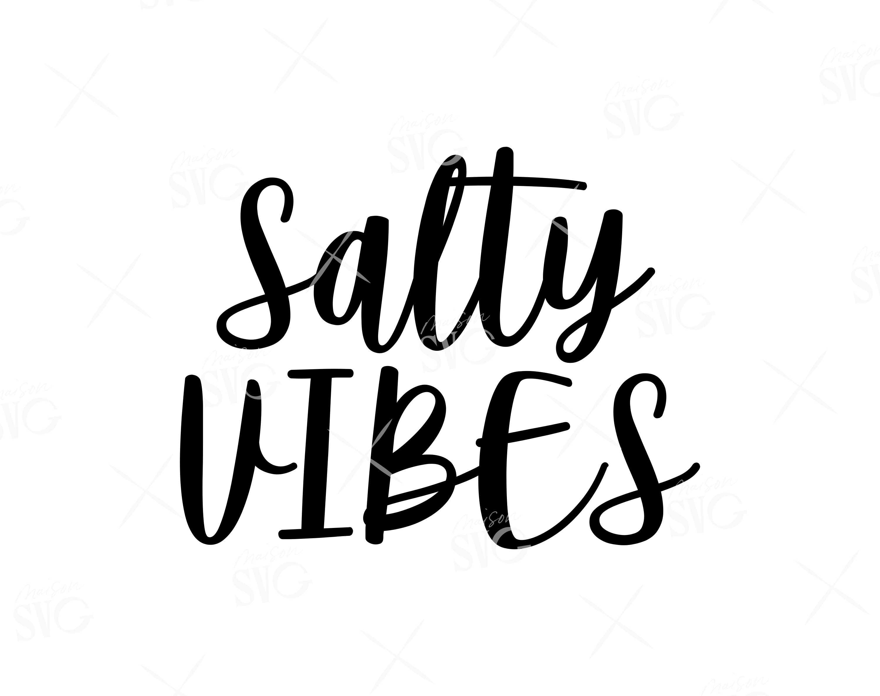 Salty Vibes SVG Summer Svg Summer Vibes svg Beach Life Svg | Etsy