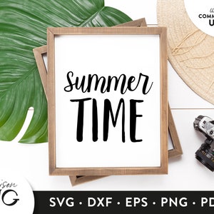 Summertime SVG, Summer time, Summer Holidays Svg, Beach Life Svg, Beach Svg File for Cricut, SVG Files, SVG Cricut Files, Instant Download