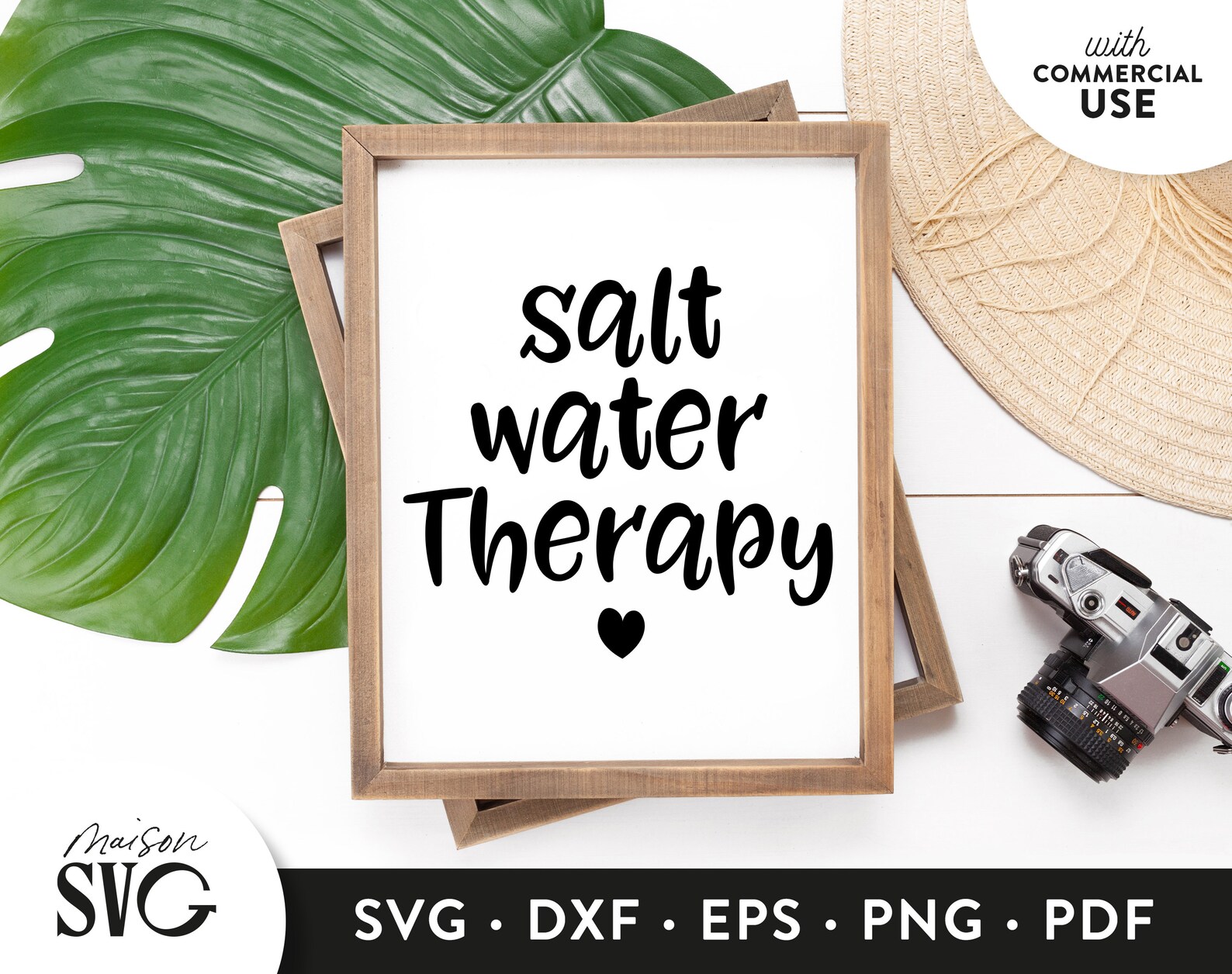 Salt Water Therapy SVG Beach House Svg Summer Svg Ocean Etsy
